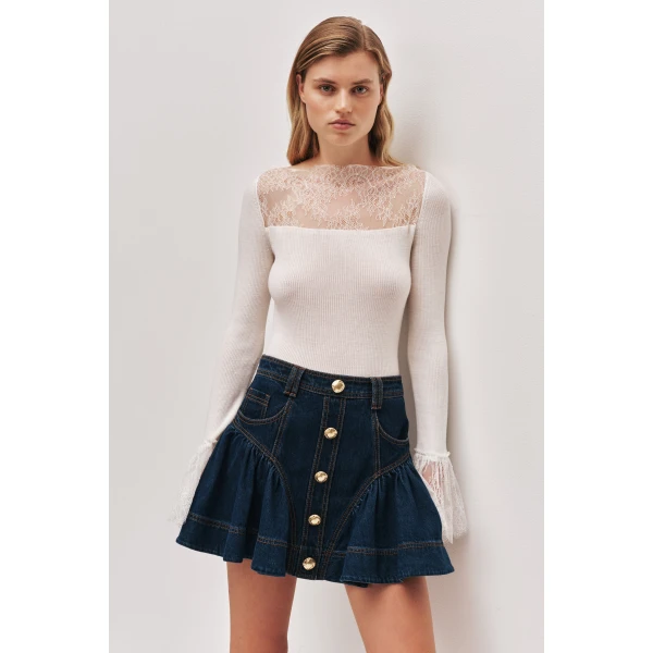 Elodi Denim Mini Skirt