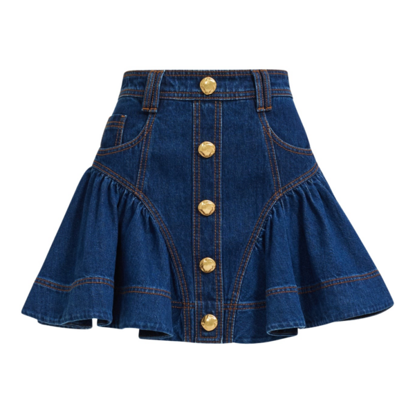 Aje Elodi Denim Mini Skirt