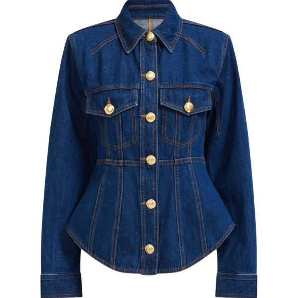 Aje Elodi Corset Denim Shirt
