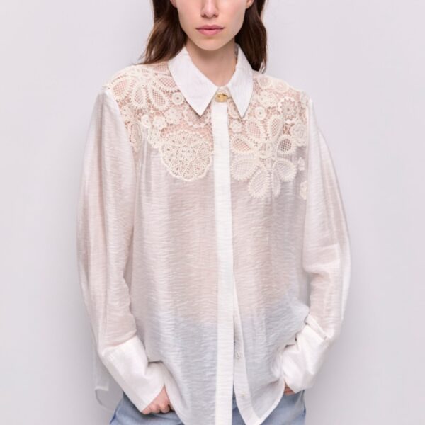 Aje Gia Embroidered Shirt, view 3