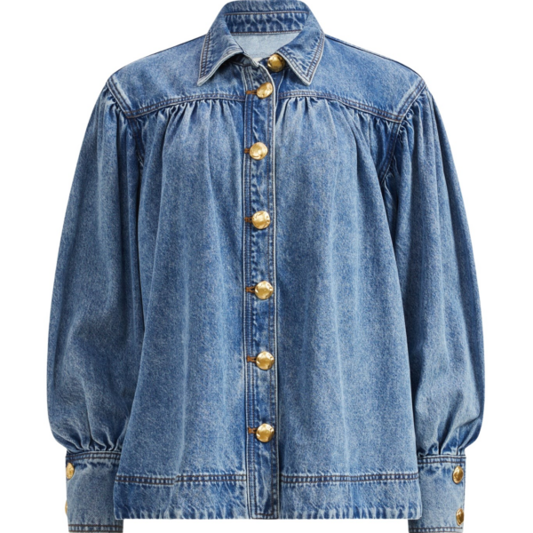 Aje Lorraine Denim Blouse