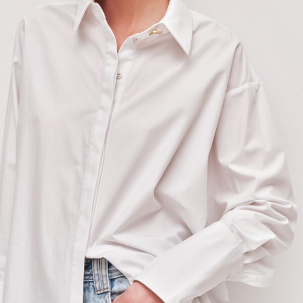 Aje Sloane Poplin Shirt, view 4