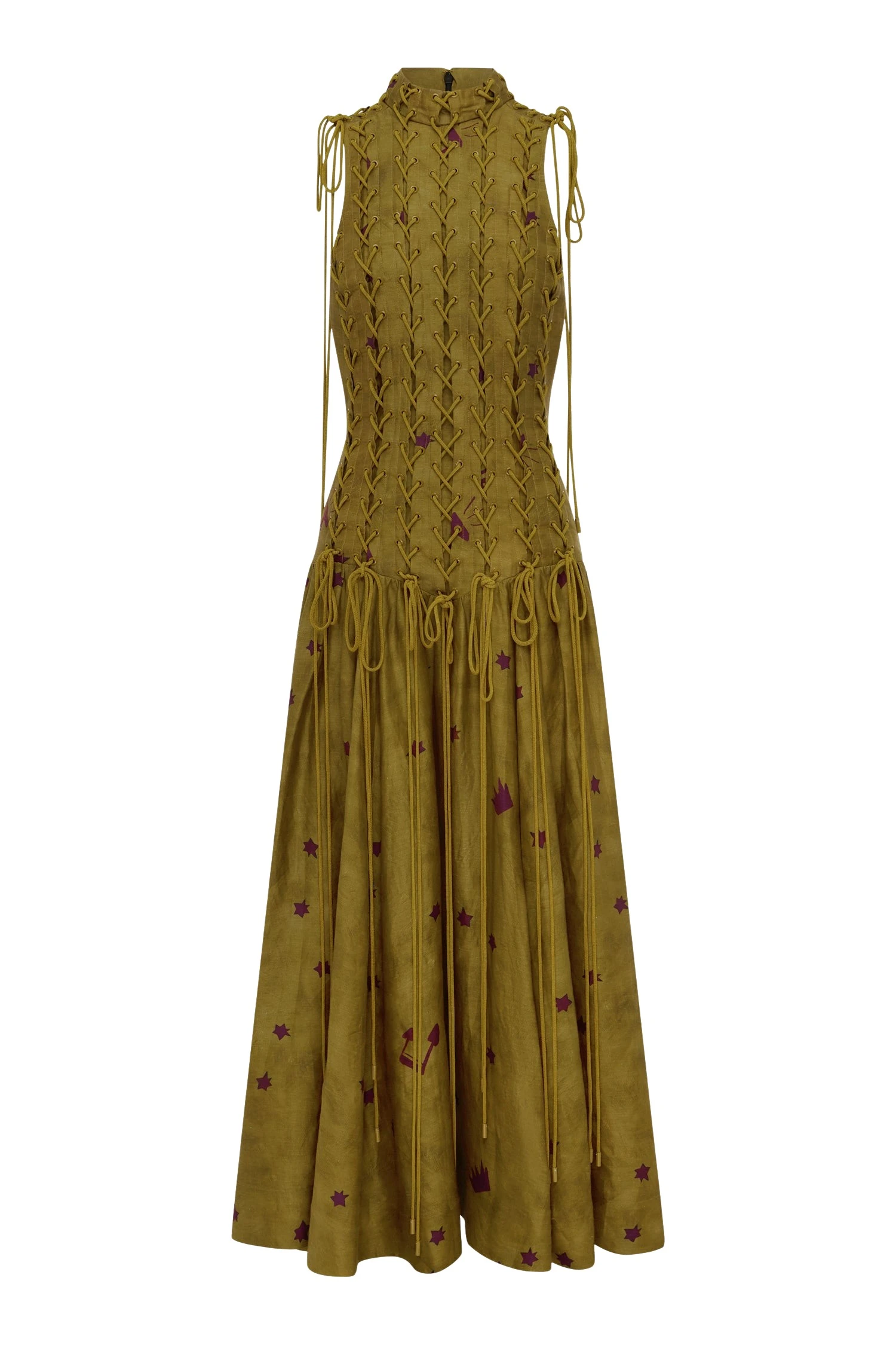 Alemais-Astro-Gown-Olive-Green-Dresses-coveti28306_nobg Alemais Astro Gown Olive