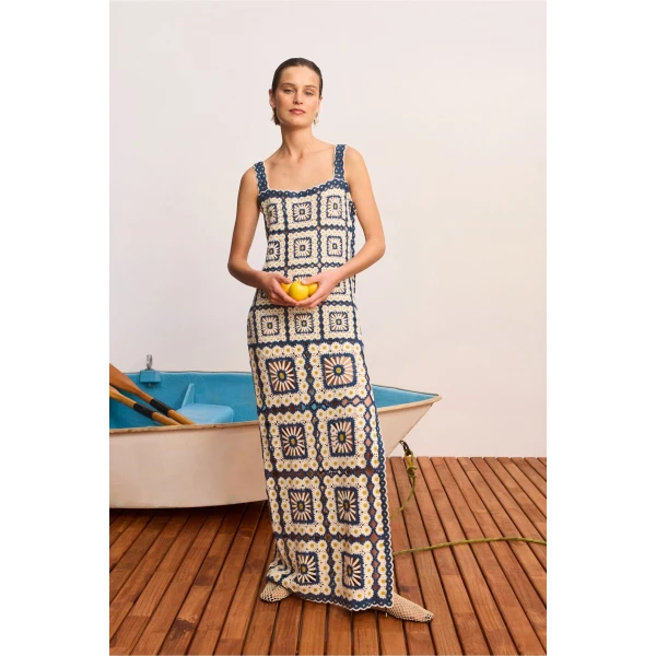 Alemais Dolly Midi Dress  Sustainable Dresses with Alemais print -  Luxury Handbags Australian Designer