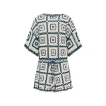 Alemais Dolly Playsuit  Sustainable Beachwear with Alemais print -  Luxury Handbags Australian Designer