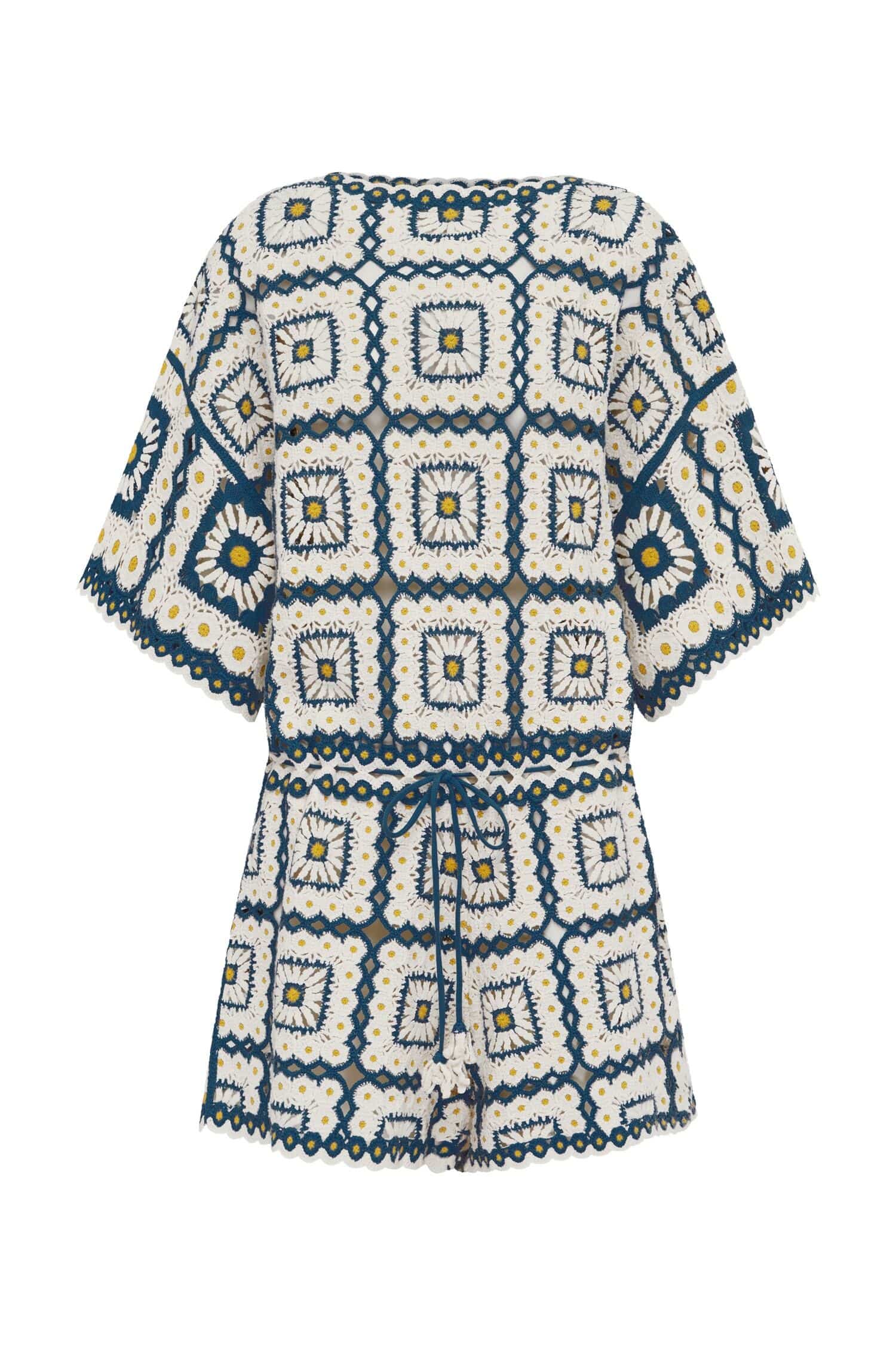 Alemais Dolly Playsuit  Sustainable Beachwear with Alemais print -  Luxury Handbags Australian Designer
