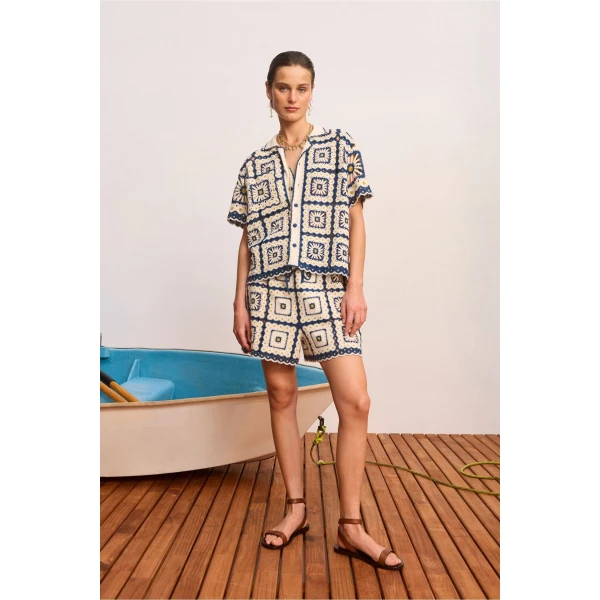 Alemais Dolly Shirt  Sustainable Tops with Alemais print -  Luxury Handbags Australian Designer