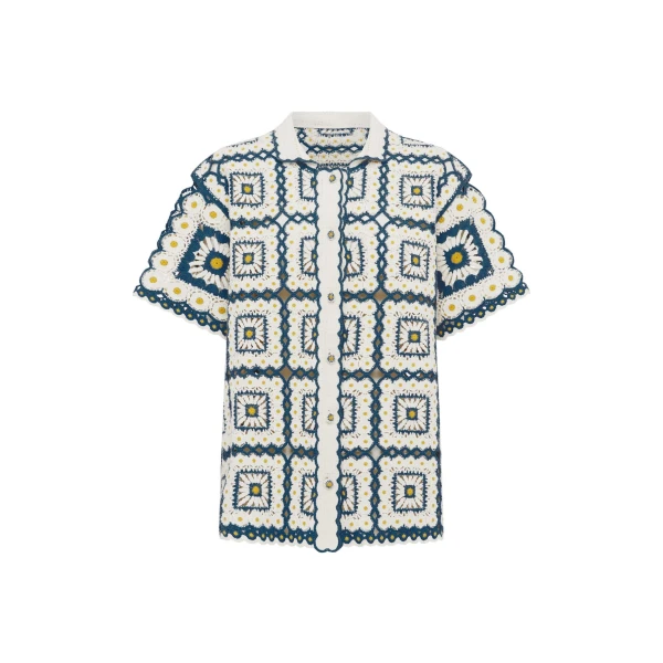 Alemais Dolly Shirt  Sustainable Tops with Alemais print -  Luxury Handbags Australian Designer
