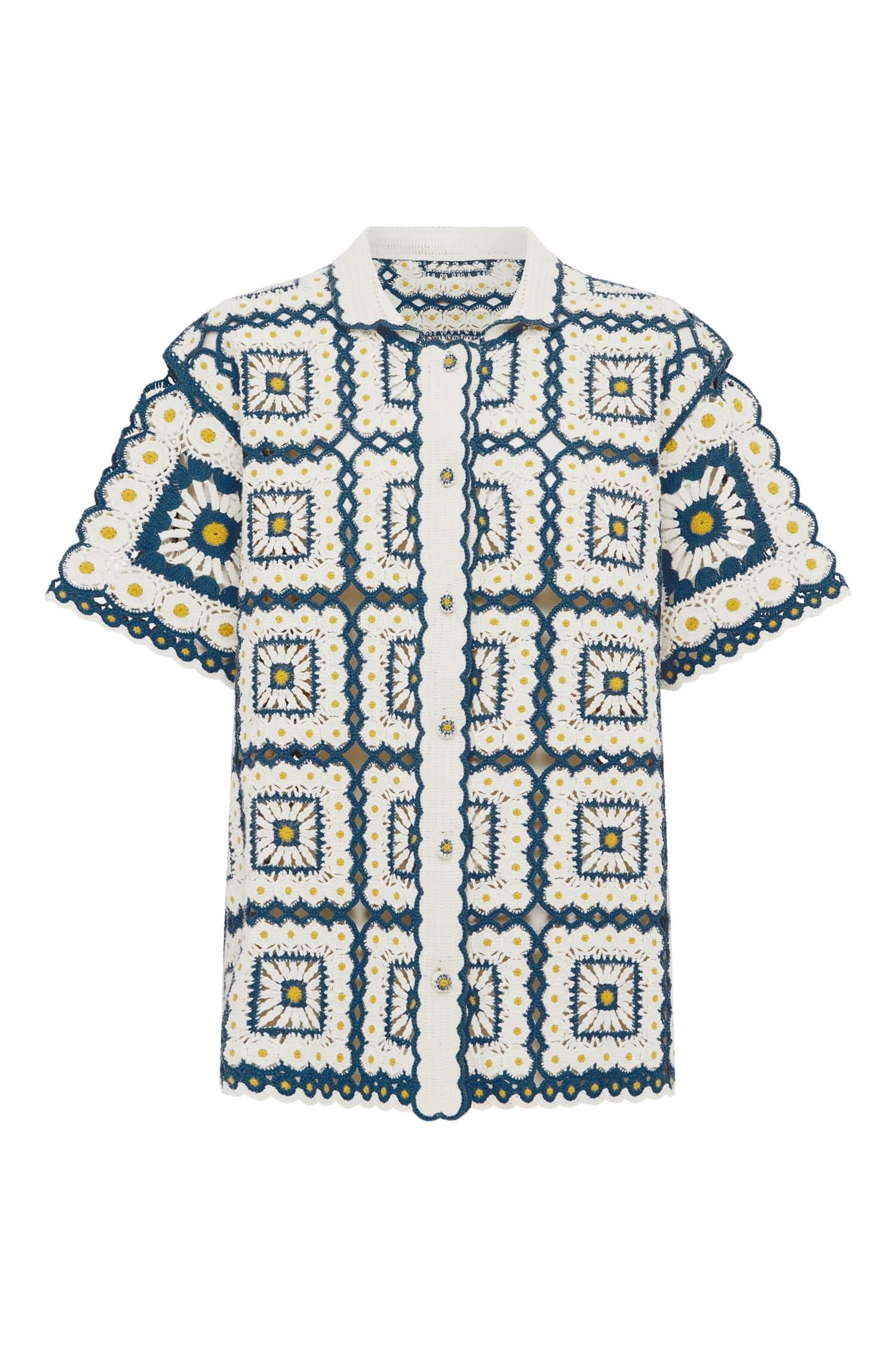 Alemais Dolly Shirt  Sustainable Tops with Alemais print -  Luxury Handbags Australian Designer