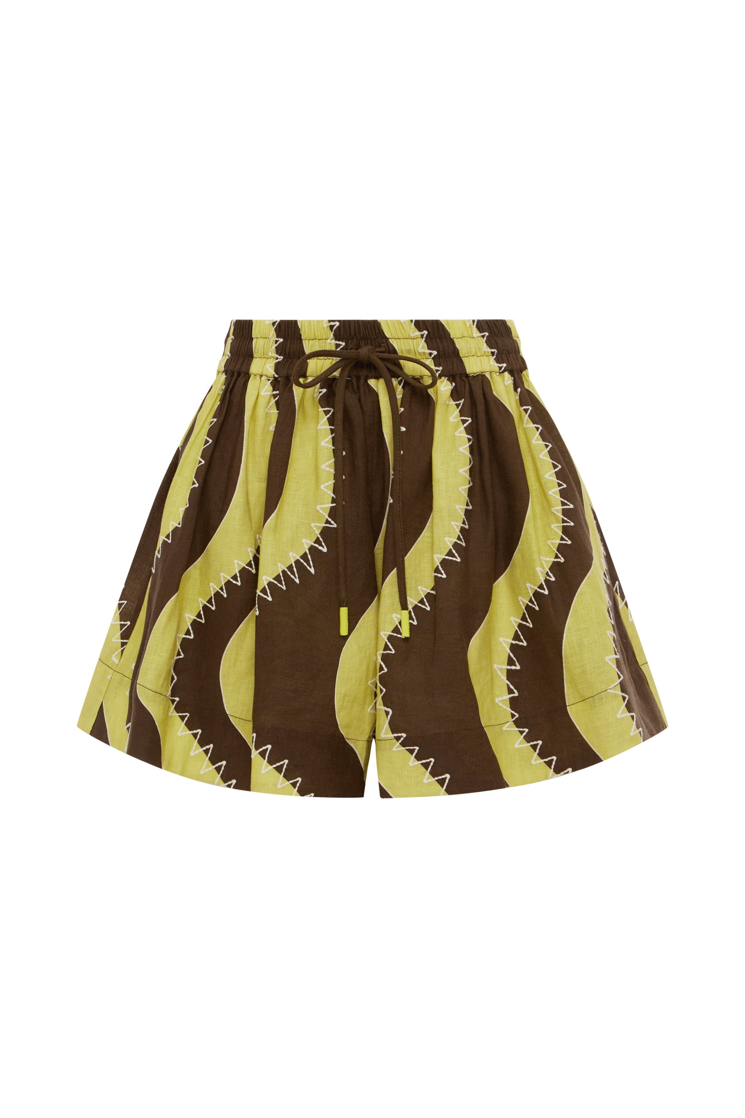 Alemais Frankie Short  Sustainable Shorts with Alemais print -  Luxury Handbags Australian Designer