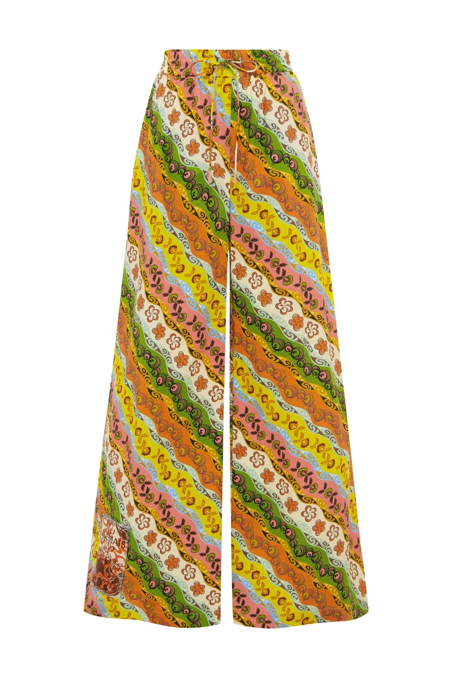 Janine Pant by Alemais - Pants Alemais Janine Pant Sustainable Pants with Alemais print - Luxury Handbags Australian Designer