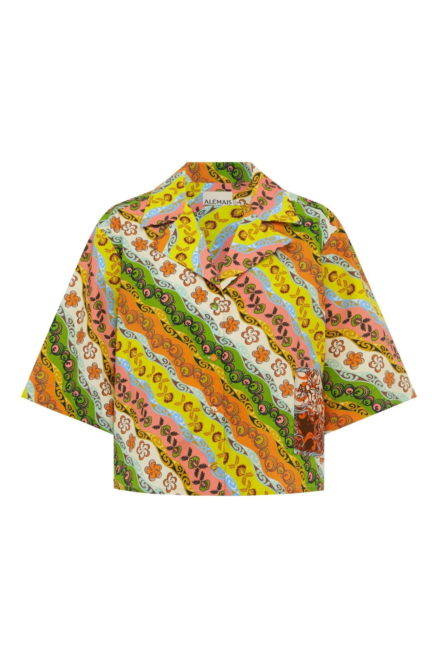 Janine Shirt by Alemais - Tops Alemais Janine Shirt Sustainable Tops with Alemais print - Luxury Handbags Australian Designer