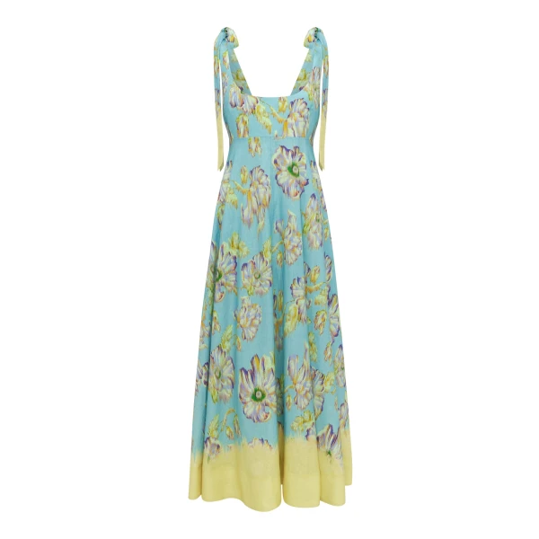 Alemais Jerry Ballet Midi Dress  Sustainable Dresses with Alemais print -  Luxury Handbags Australian Designer