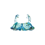 Alemais Margo Ruffle Top  Sustainable Tops with Alemais print -  Luxury Handbags Australian Designer