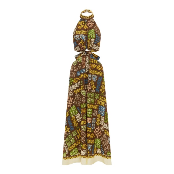 Alemais Minnie Midi Dress  Sustainable Dresses with Alemais print -  Luxury Handbags Australian Designer