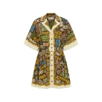 Alemais Minnie Mini Dress  Sustainable Dresses with Alemais print -  Luxury Handbags Australian Designer