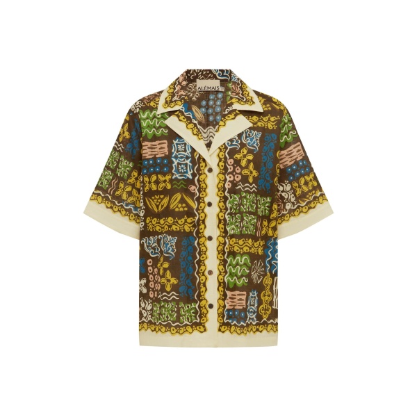 Alemais Minnie Shirt  Sustainable Tops with Alemais print -  Luxury Handbags Australian Designer