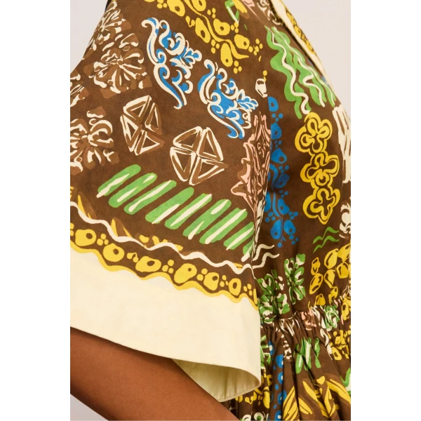 Alemais Minnie Shirtdress  Sustainable Dresses with Alemais print -  Luxury Handbags Australian Designer