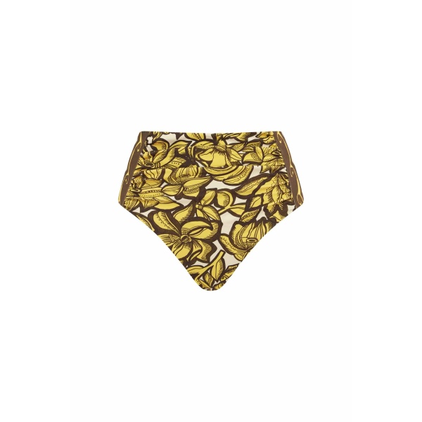 Alemais Mona High Waist Brief  Sustainable Beachwear with Alemais print -  Luxury Handbags Australian Designer