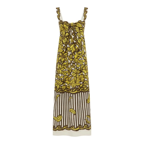 Alemais Mona Midi Dress  Sustainable Dresses with Alemais print -  Luxury Handbags Australian Designer