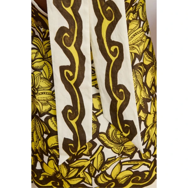 Alemais Mona Mini Dress  Sustainable Dresses with Alemais print -  Luxury Handbags Australian Designer