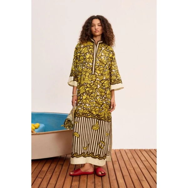Alemais Mona Pool Dress  Sustainable Dresses with Alemais print -  Luxury Handbags Australian Designer