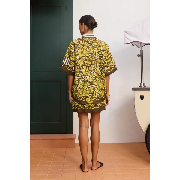 Alemais Mona Shirt  Sustainable Tops with Alemais print -  Luxury Handbags Australian Designer