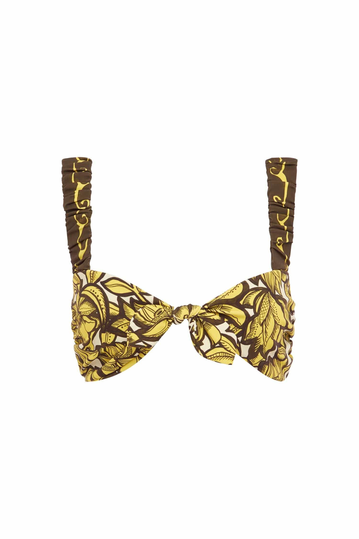 Alemais Mona Tie Bikini Top  Sustainable Tops with Alemais print -  Luxury Handbags Australian Designer