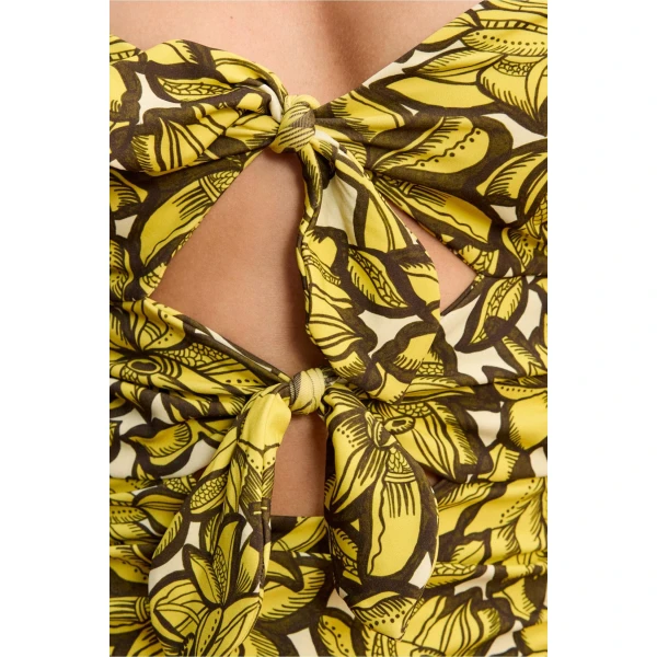 Alemais Mona Tie One Piece  Sustainable Beachwear with Alemais print -  Luxury Handbags Australian Designer
