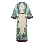 Alemais Natalia Midi Dress  Sustainable Dresses with Alemais print -  Luxury Handbags Australian Designer