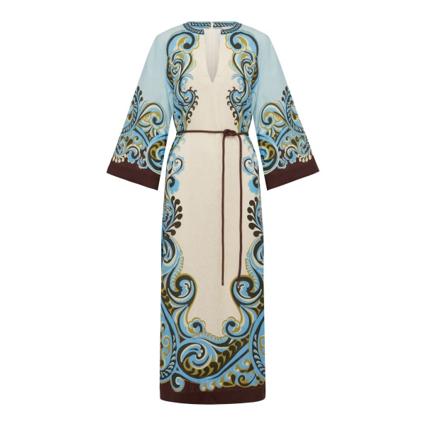 Alemais Natalia Midi Dress  Sustainable Dresses with Alemais print -  Luxury Handbags Australian Designer