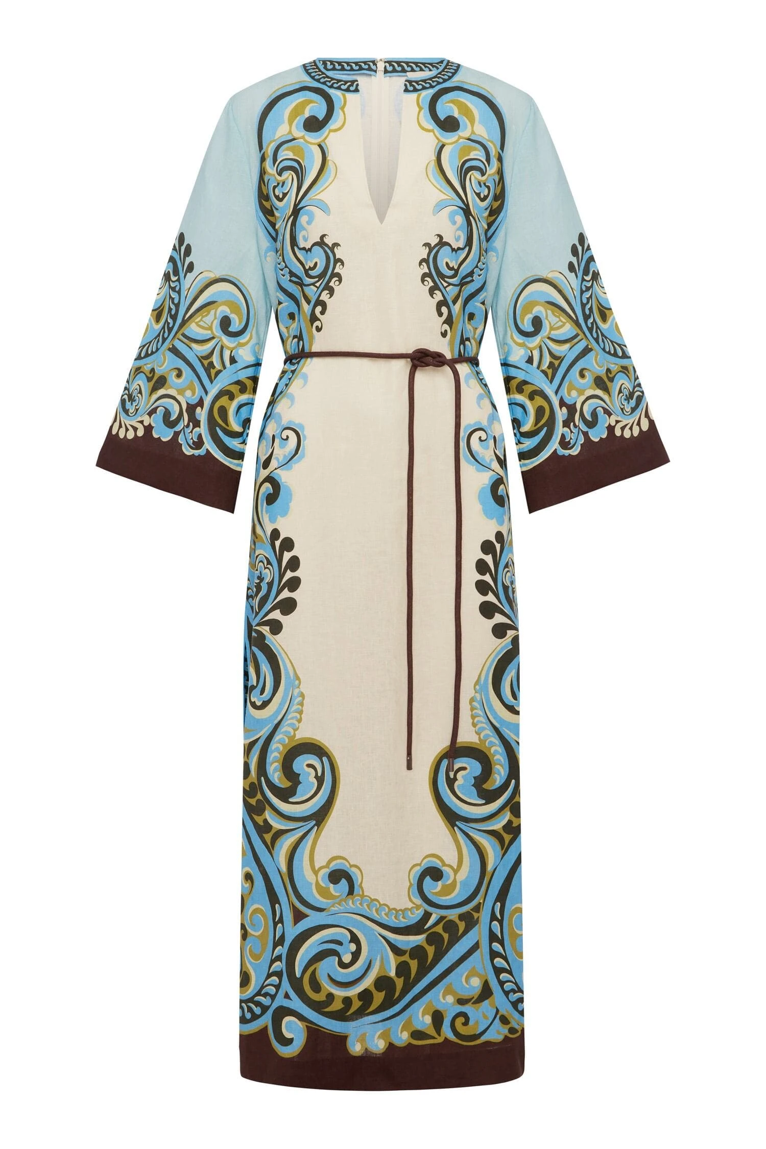 Natalia Midi Dress by Alemais - Dresses Alemais Natalia Midi Dress Sustainable Dresses with Alemais print - Luxury Handbags Australian Designer