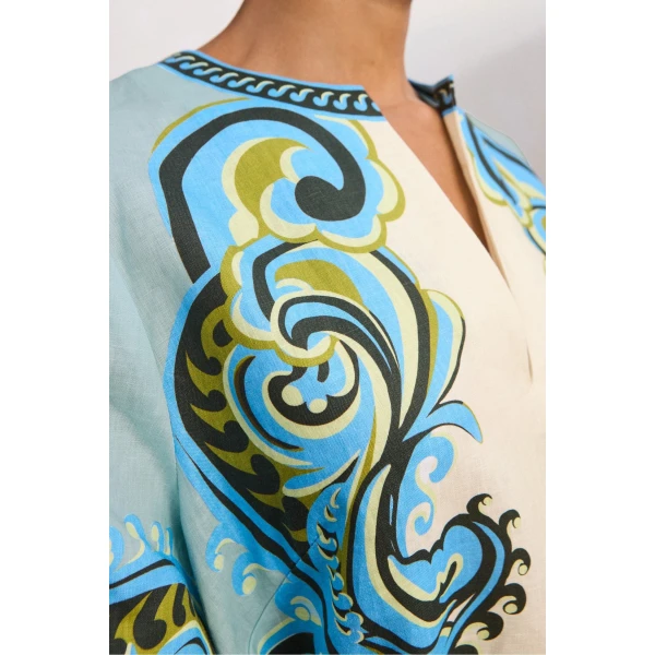 Alemais Natalia Mini Dress  Sustainable Dresses with Alemais print -  Luxury Handbags Australian Designer