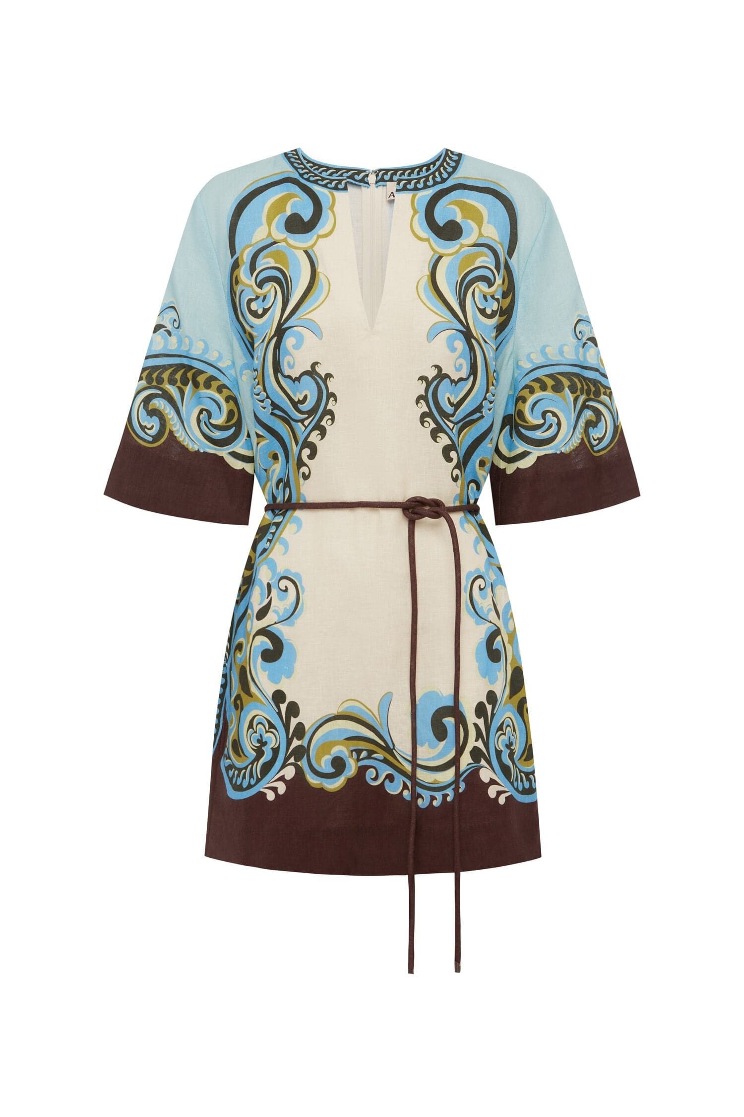 Alemais Natalia Mini Dress  Sustainable Dresses with Alemais print -  Luxury Handbags Australian Designer