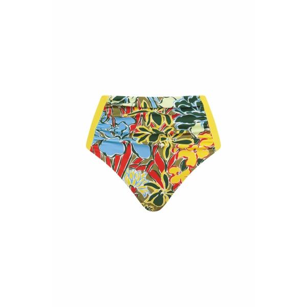 Alemais Solstice Mid Rise Brief  Sustainable Beachwear with Alemais print -  Luxury Handbags Australian Designer