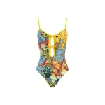 Alemais Solstice One Piece  Sustainable Beachwear with Alemais print -  Luxury Handbags Australian Designer
