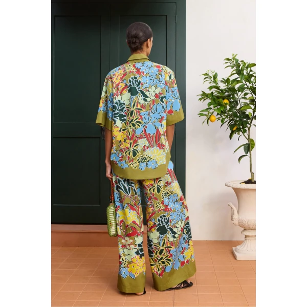 Alemais Solstice Shirt  Sustainable Tops with Alemais print -  Luxury Handbags Australian Designer