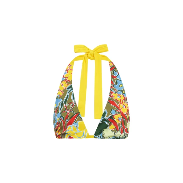 Alemais Solstice Wide Triangle Top  Sustainable Tops with Alemais print -  Luxury Handbags Australian Designer