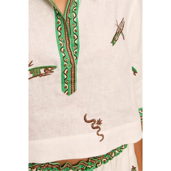 Alemais Wanda Embroidered Shirt