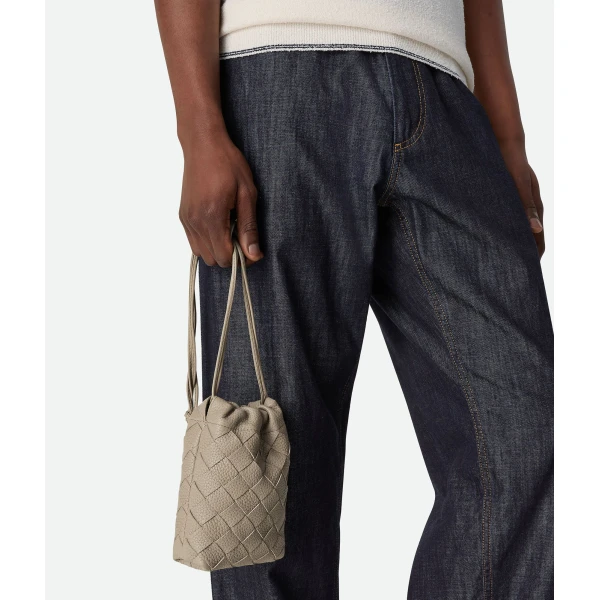 Khaite Men's Vertical Dustbag in Limestone - Beige Shoulder & Crossbody Bags - The Lotus Tote Bag - Shop at Luxury Shoes 
