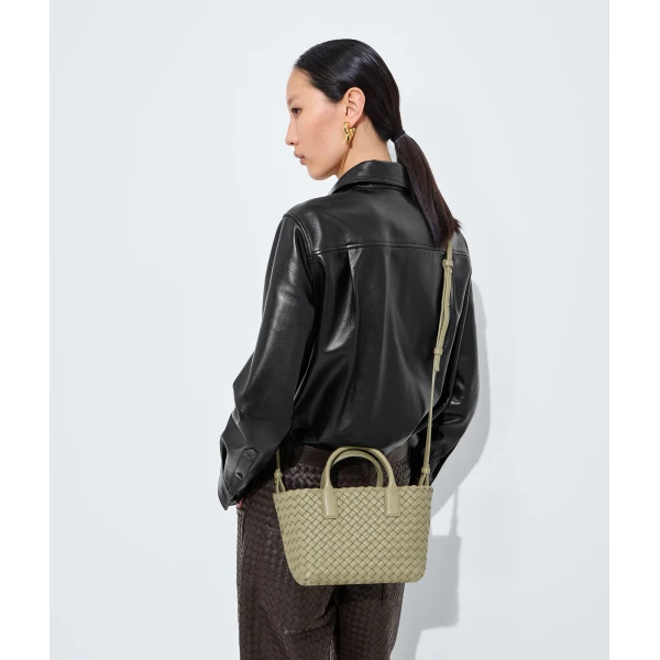 Khaite Mini Cabat in Travertine - Beige Mini Bags - The Lotus Tote Bag - Shop at Luxury Shoes 