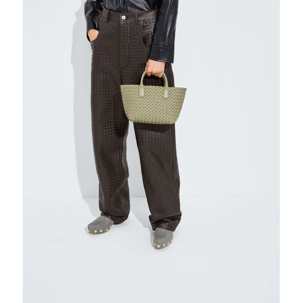 Khaite Mini Cabat in Travertine - Beige Mini Bags - The Lotus Tote Bag - Shop at Luxury Shoes 