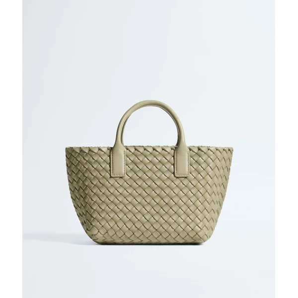 Khaite Mini Cabat in Travertine - Beige Mini Bags - The Lotus Tote Bag - Shop at Luxury Shoes 