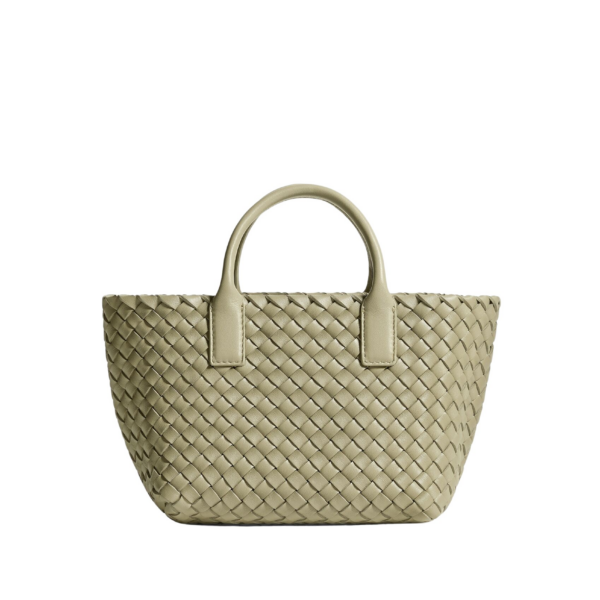 Khaite Mini Cabat in Travertine - Beige Mini Bags - The Lotus Tote Bag - Shop at Luxury Shoes 