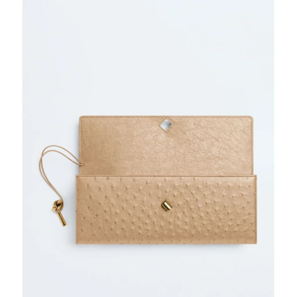Khaite Women's Andiamo Clutch in Shore - Beige Clutch Bags - The Lotus Tote Bag - Shop at Luxury Shoes 