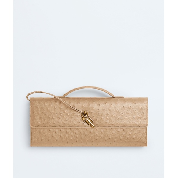 Khaite Women's Andiamo Clutch in Shore - Beige Clutch Bags - The Lotus Tote Bag - Shop at Luxury Shoes 