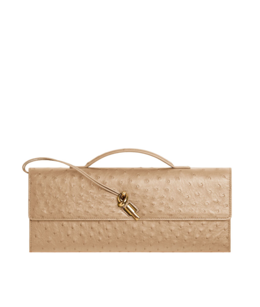 Khaite Women's Andiamo Clutch in Shore - Beige Clutch Bags - The Lotus Tote Bag - Shop at Luxury Shoes 