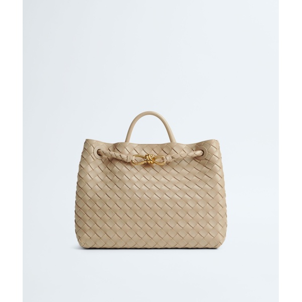 Khaite Women's Andiamo in Ecru - Beige Totes & Top-Handle Bags - The Lotus Tote Bag - Shop at Luxury Shoes 