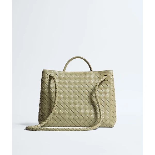 Khaite Women's Andiamo in Travertine - Beige Totes & Top-Handle Bags - The Lotus Tote Bag - Shop at Luxury Shoes 