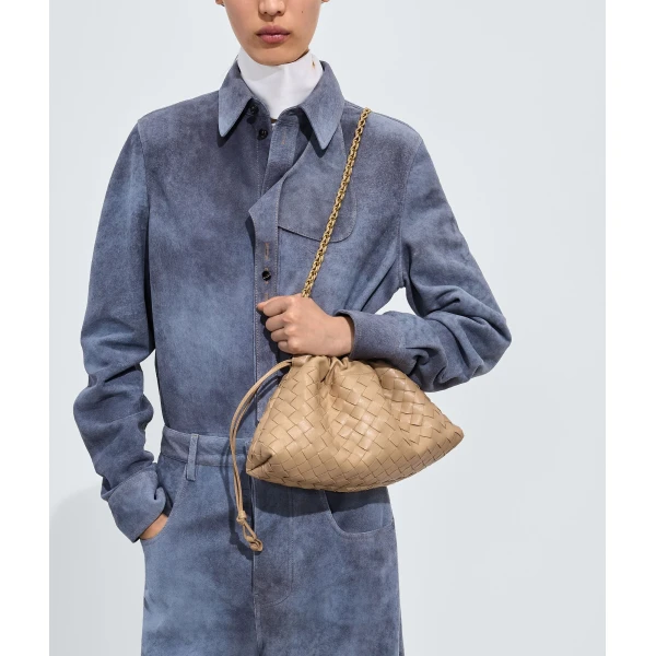 Khaite Women's Dustbag Notte in Shore - Beige Shoulder & Crossbody Bags - The Lotus Tote Bag - Shop at Luxury Shoes 